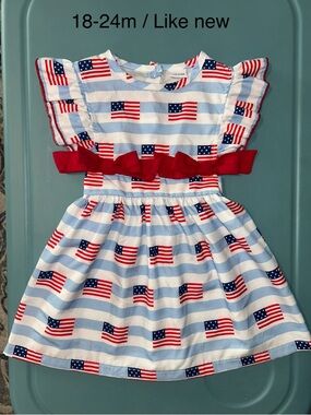 Baby girls Fourth of July dress